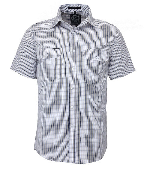 Pilbara Mens Check Short Sleeve Shirt