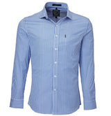 Pilbara Mens Striped Long Sleeve Shirt