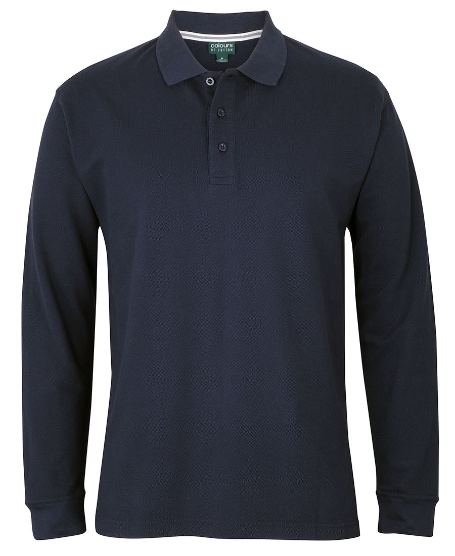 JBs Mens Long Sleeve Pique Polo