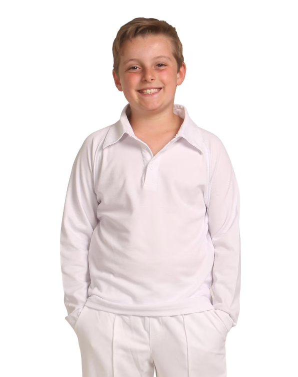 Cricket Kids Long Sleeve Polo