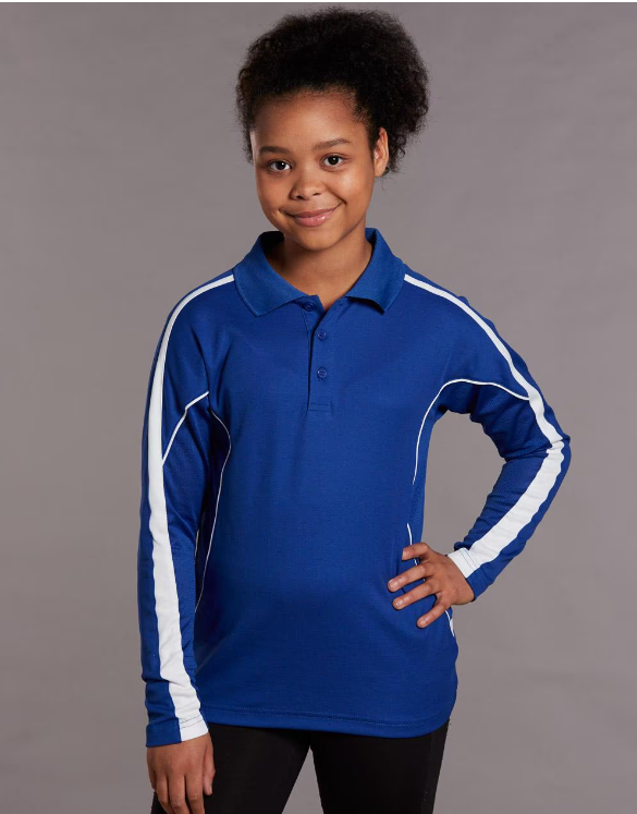 Legend Plus Kids Long Sleeve Polo