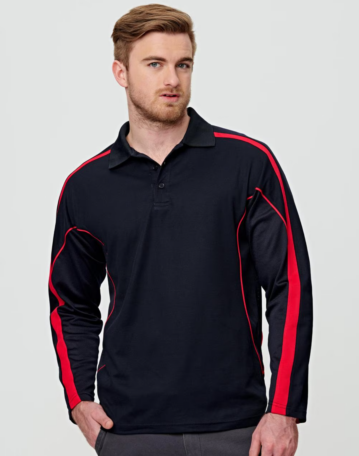 Legend Plus Mens Long Sleeve Polo