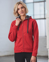 Passion Pursuit Womens Full Zip Contrast Hoodie