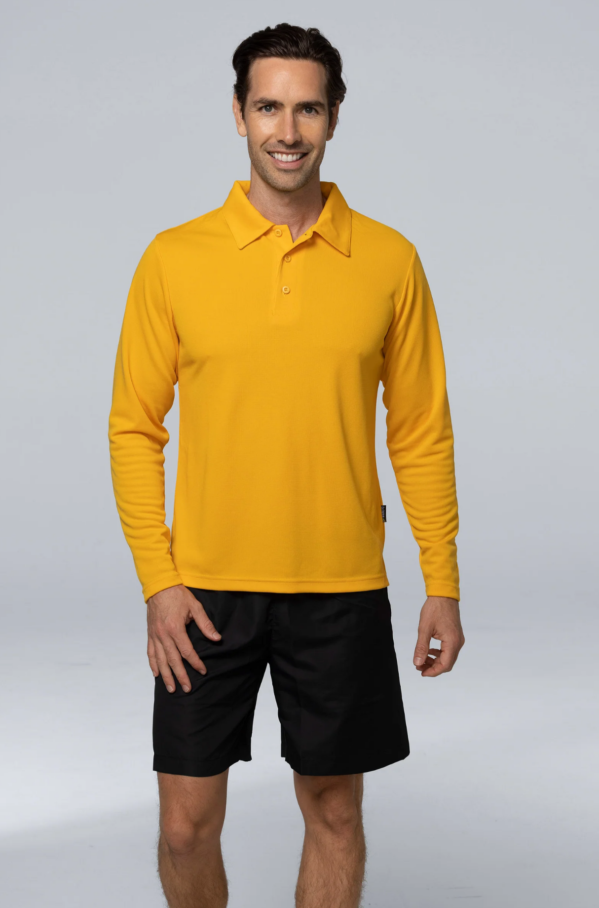 Botany Mens Long Sleeve Polo