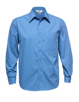 Micro Check Mens Long Sleeve Shirt