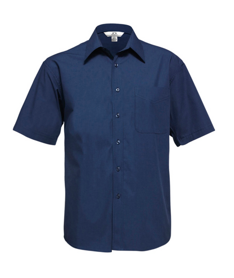 Micro Check Mens Short Sleeve Shirt