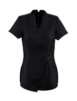 Spa Womens Mock Wrap Tunic