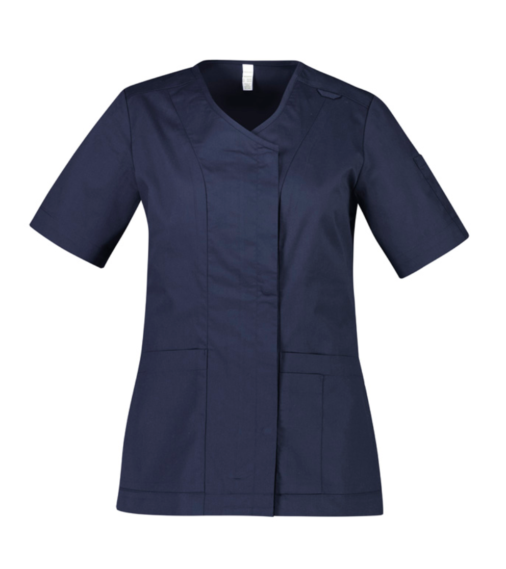 Parks Womens Zip Front Crossover Scrub Top