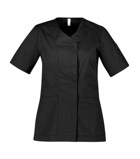 Parks Womens Zip Front Crossover Scrub Top