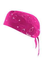 Printed Scrub Cap Pink