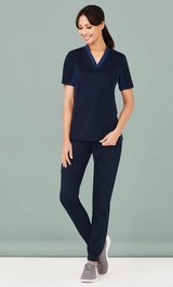 Riley L Slim Cuff Scrub Pant -black -