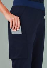 Riley L Slim Cuff Scrub Pant -black -