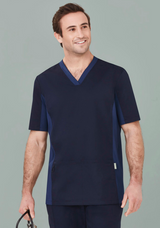 Riley Mens Stretch Scrub Top