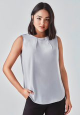 Estelle Womens Sleeveless Blouse