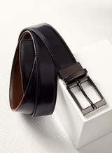 Leather Mens Reversible Belt