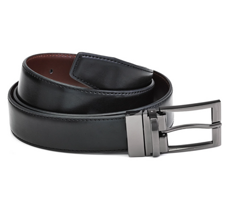 Leather Mens Reversible Belt