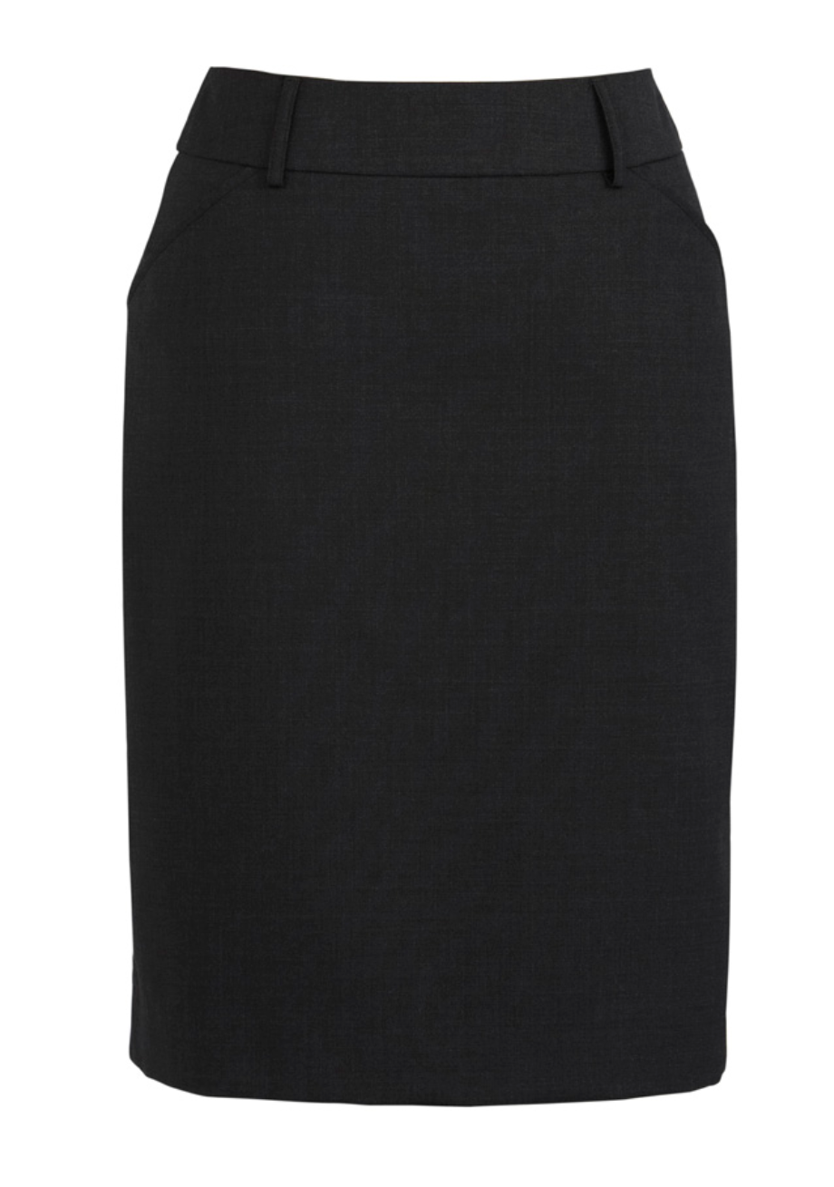 Wool Stretch Multi-Pleat Skirt