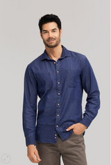 Denim Mens Long Sleeve Shirt