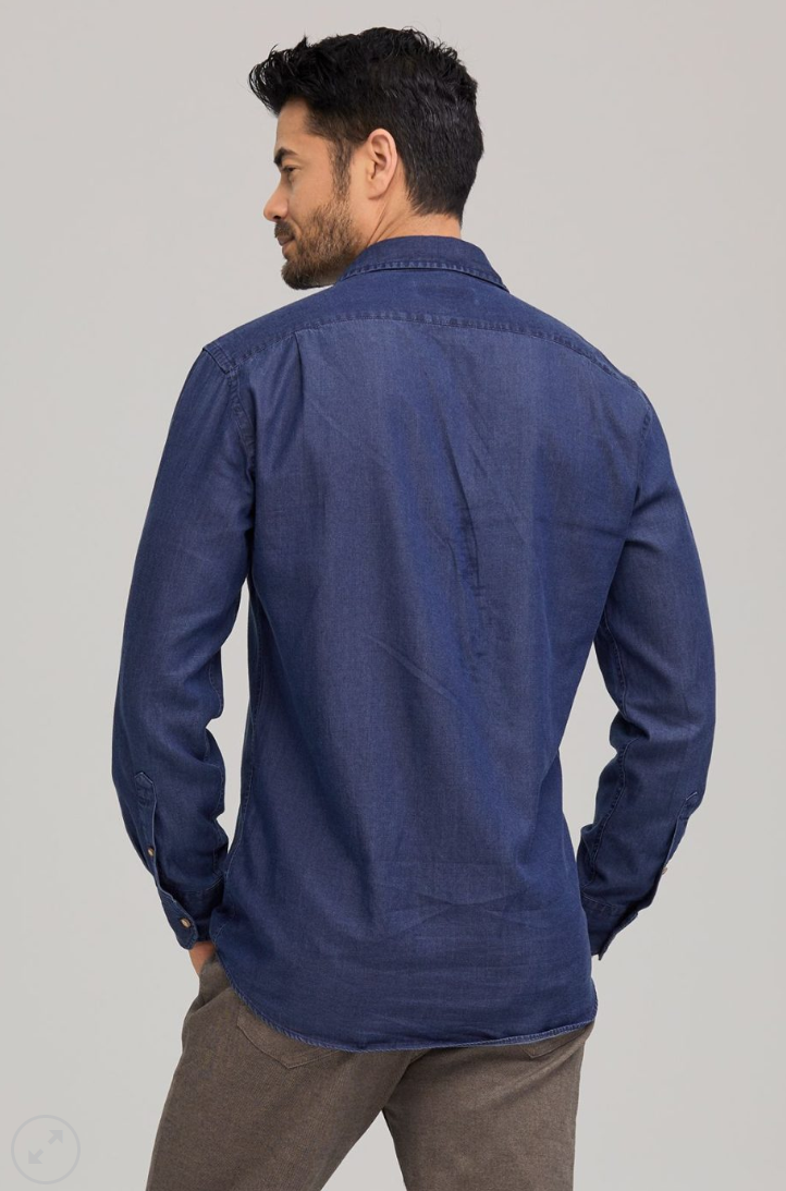 Denim Mens Long Sleeve Shirt