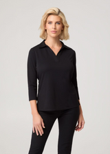 Womens Ella 3/4 Sleeve Polo Top