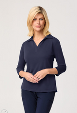 Womens Ella 3/4 Sleeve Polo Top