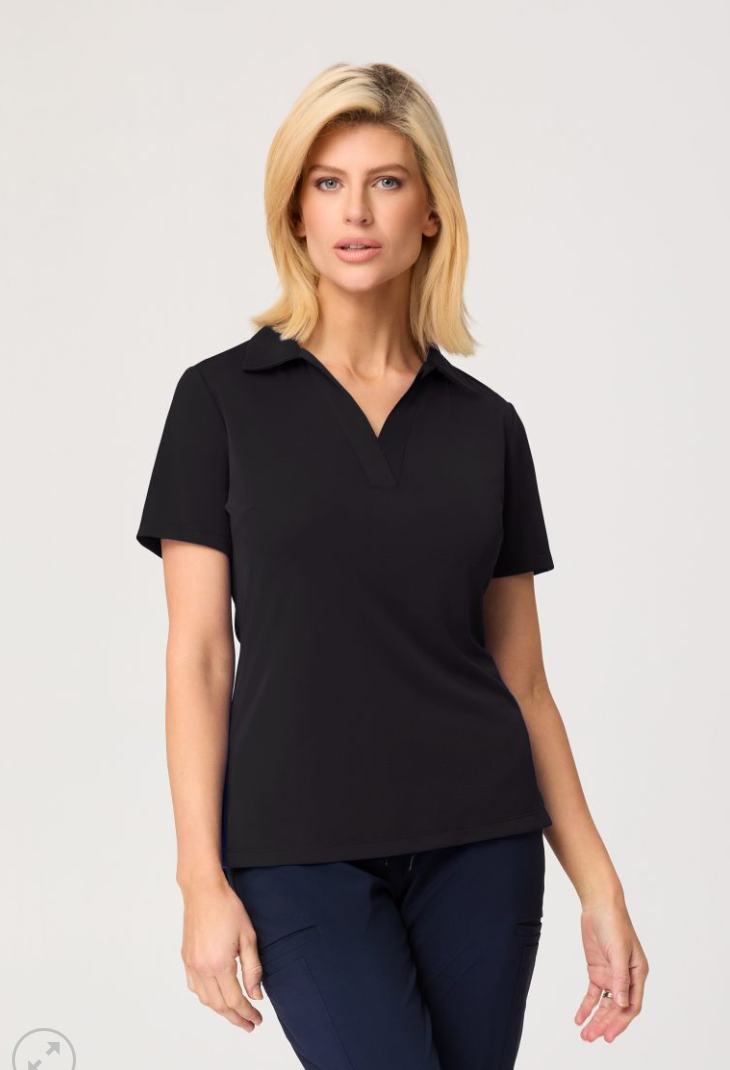 Womens Ella Short Sleeve Polo Top