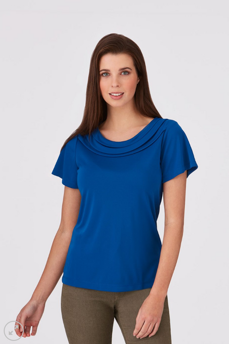 Womens Eva Knit Short Sleeve Top