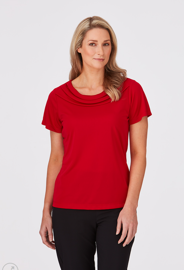 Womens Eva Knit Short Sleeve Top