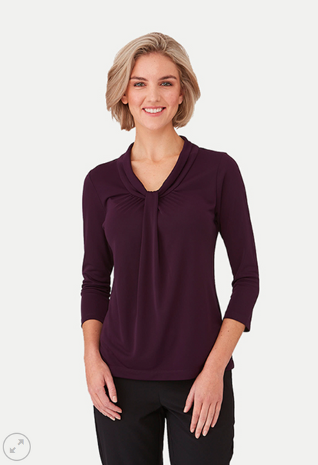 Womens Pippa Knit 3/4 Sleeve Top