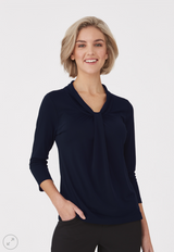 Womens Pippa Knit 3/4 Sleeve Top