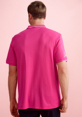 Mens Pink S/S Polo