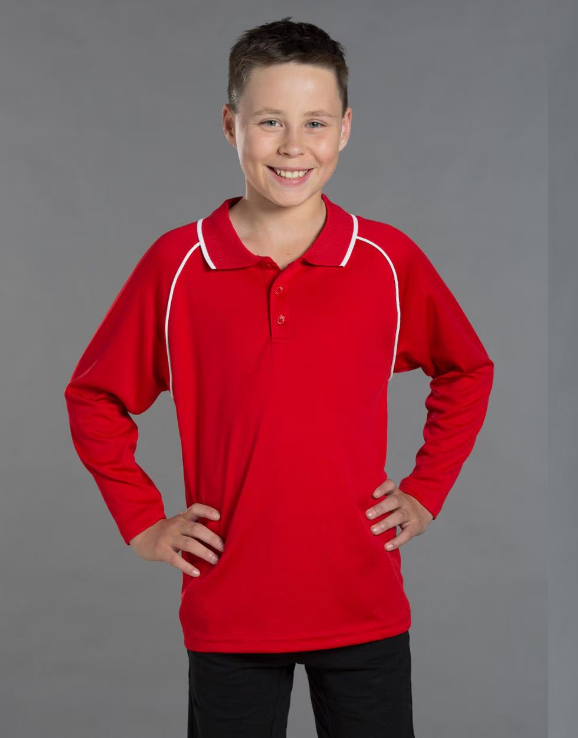 Champion Plus Kids Long Sleeve Polo