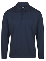 Botany Mens Long Sleeve Polo