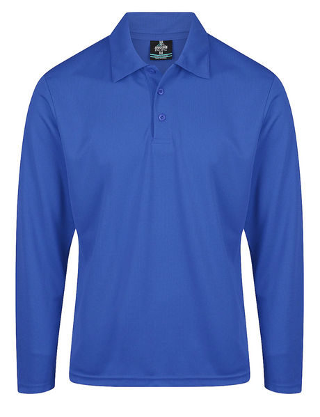 Botany Mens Long Sleeve Polo