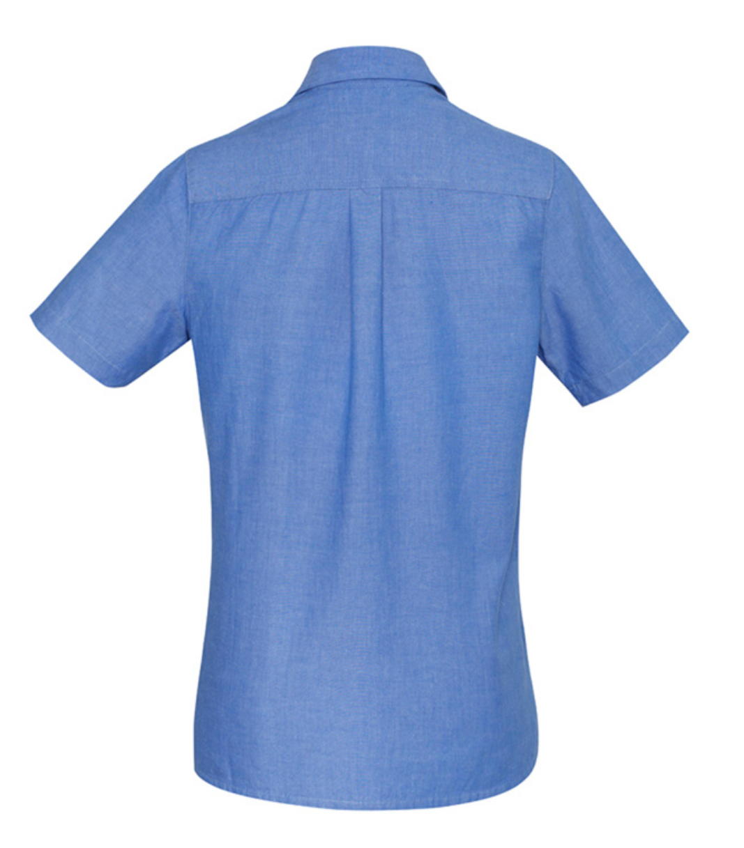 Chambray Womens Short Sleeve Shirt