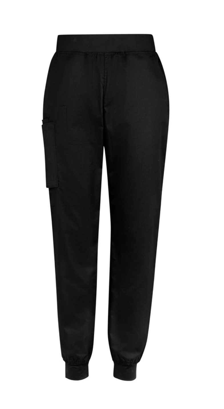 Riley L Slim Cuff Scrub Pant -black -