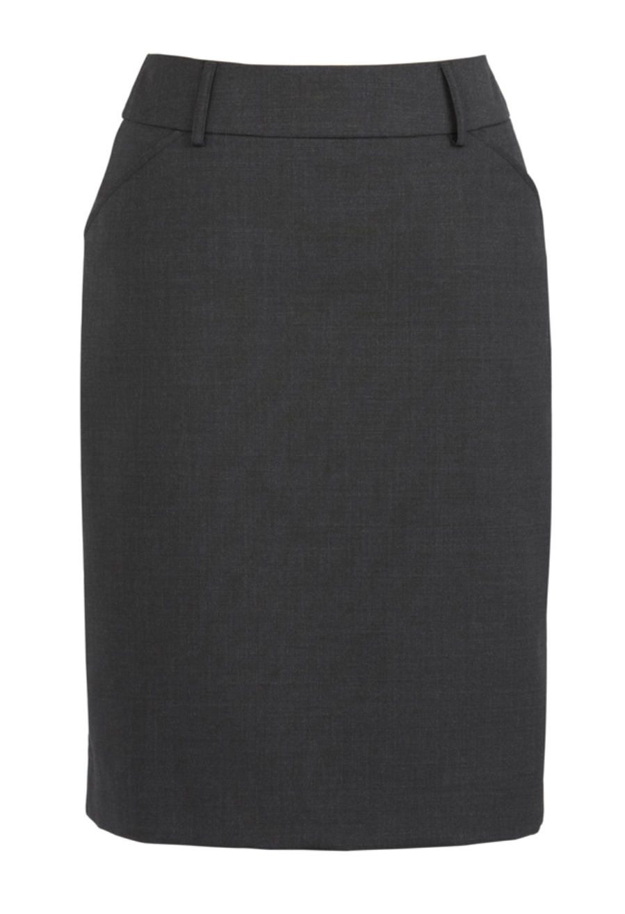 Wool Stretch Multi-Pleat Skirt